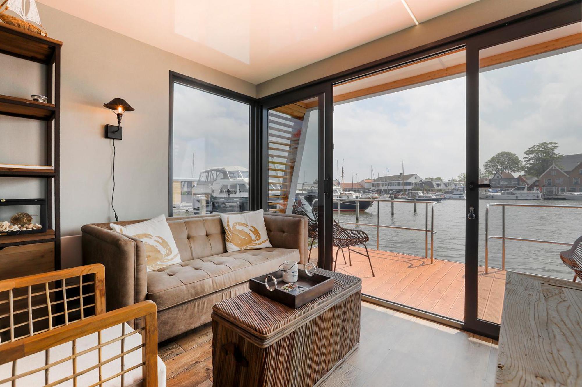 Luxe Houseboat Skoft Hotel Grou Luaran gambar